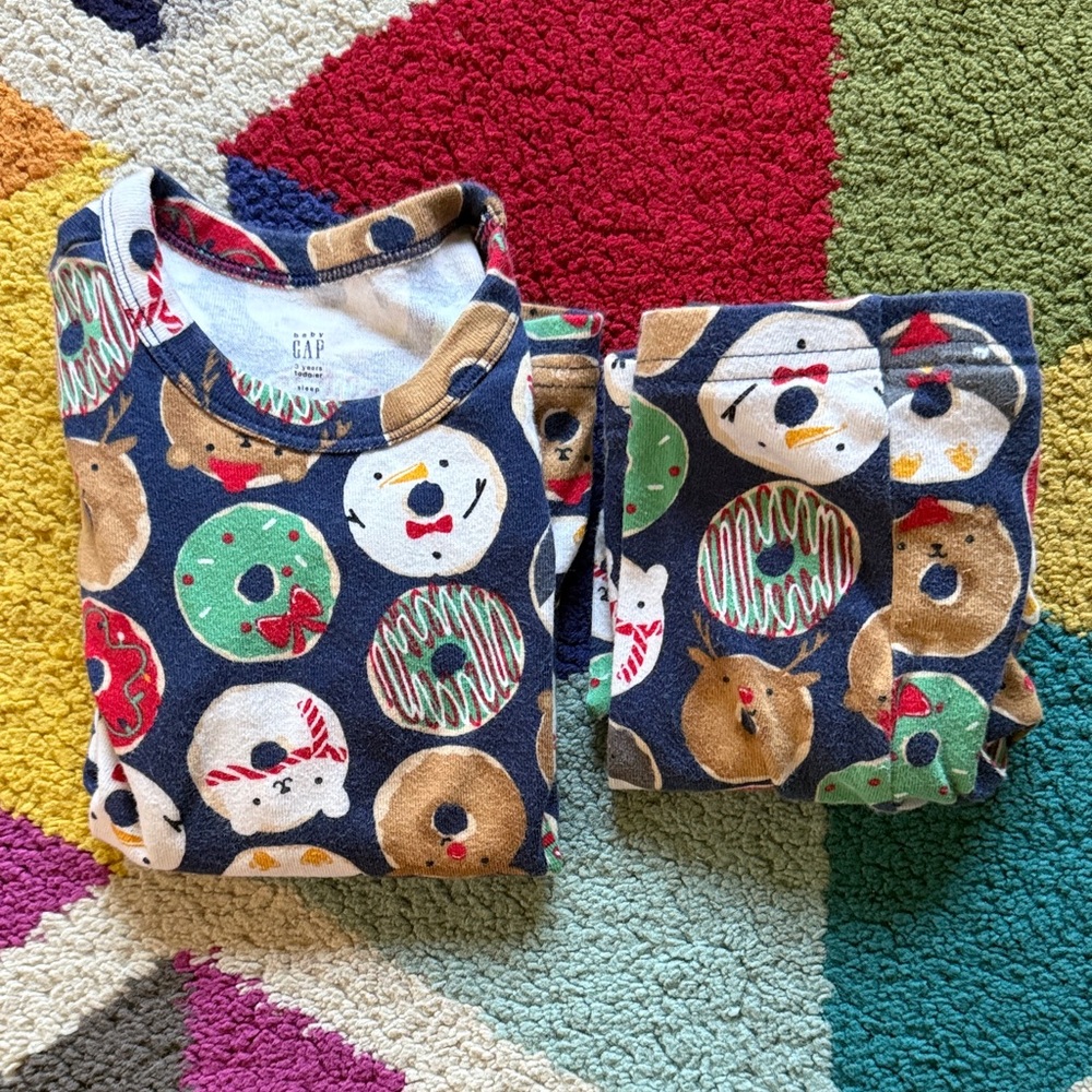 Gap Holiday Donut Print Pajama Set